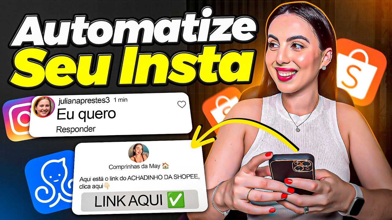 AFILIADO SHOPEE: Venda MUITO No PERFIL DE ACHADINHOS Automatizando Mensagens Do Instagram (Manychat)
