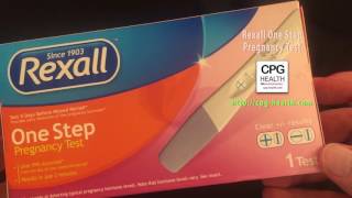 Rexall One Step Pregnancy Test CPG UNBOXED!