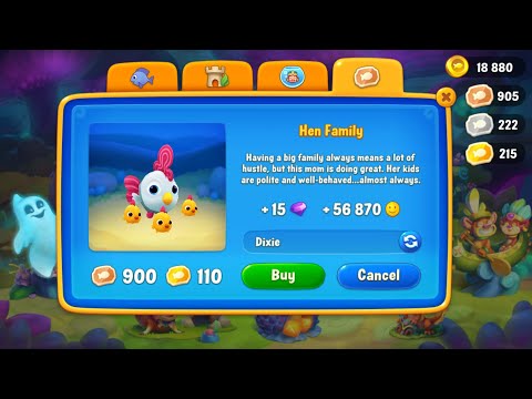 Fishdom I buy Hen Family
