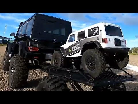 TRX4 Mercedes Benz G500 AMG RC 4WD Towing Mini Crawler RC SCX24 4×4 Axial