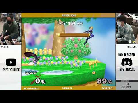 Bay Area Rumble IV (WS): FreeHops (Sheik) vs Umarth (Marth)