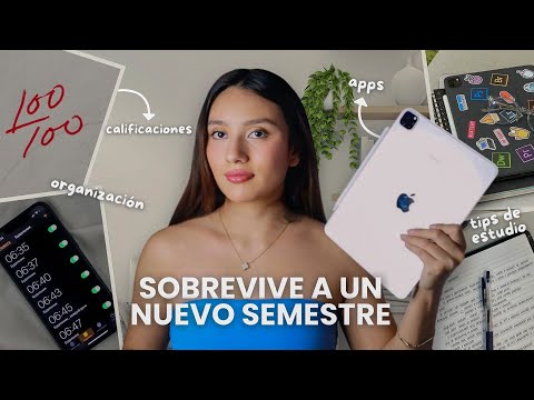 ¿CÓMO SOBREVIVIR a un NUEVO SEMESTRE de UNIVERSIDAD? 🎧💻 | tips de estudio y organización