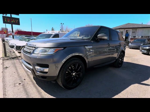 2016 LAND ROVER RANGE ROVER SPORT SUV V6, SUPERCHARGED, 3.0 LITER HSE SPORT UTILITY 4D