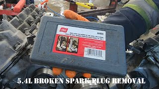 5.4L 3v Broken Spark Plug Removal