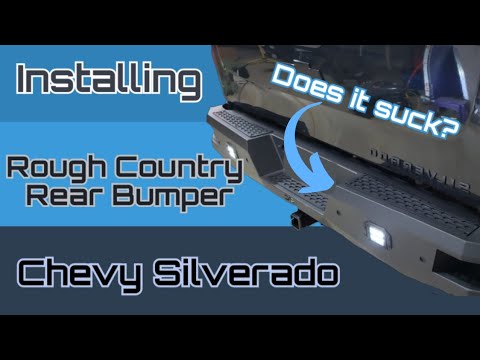 Installing Rough Country Rear Bumper with LED on a Chevy Silverado (Project Revive: Part 9)