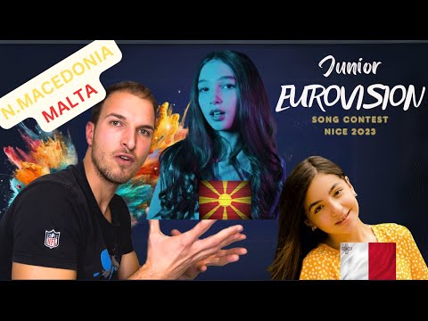 JESC 2023 🇲🇹 Malta&🇲🇰 N.Macedonia (YULAN, TAMARA GRUJESKA) REACTION
