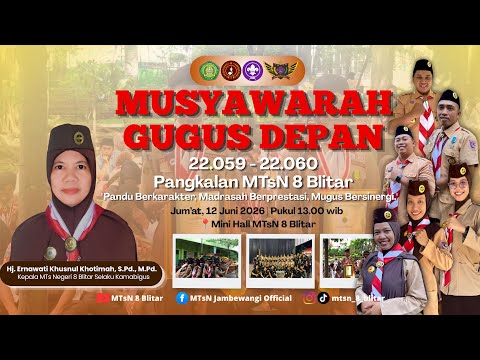 Musyawarah Gugus Depan 22.058-22.060 Pangkalan MTsN 8 Blitar
