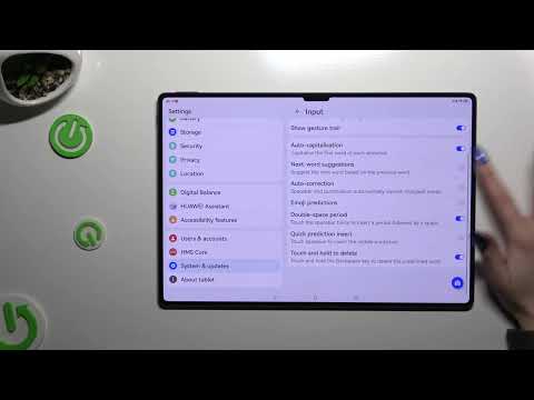 How to Find Text Correction Settings on HUAWEI MatePad Pro 13.2