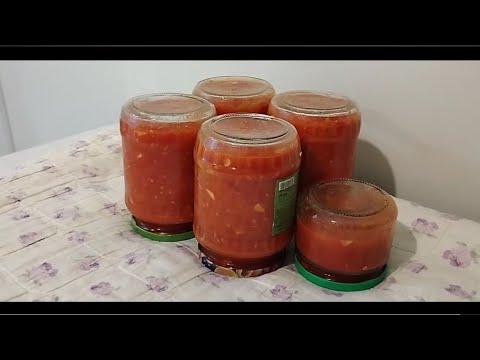ONLY 3 INGREDIENTS! Homemade LECHO (tomatoes with red pepper and garlic)