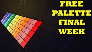 Free Pride Color Palette Last Week In Warframe