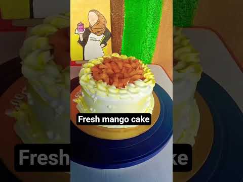Mango cake #mangocake #asmr #cake #arzoohomebaker #cakeasmr