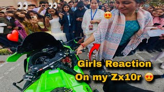 Graphic era🔥ki dress mai uttaranchal university chl gya😱😱 //collge girl reaction 😍🔥🔥🔥/Zx10r❤️