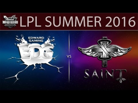 [LoL Highlights] EDG vs SAT Game 2 | LPL Summer 2016 (05.06.2016) - EDward Gaming vs Saint Gaming