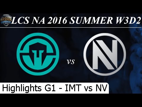 IMT vs NV Game 1 Highlights - LCS NA Summer 2016 W3D2M3 Immortals vs Team Envy