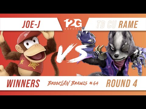 BrookLAN Brawls 64 - Joe-J (Diddy Kong) v. TB | CU | ramE (Wolf) - Winners Round 4