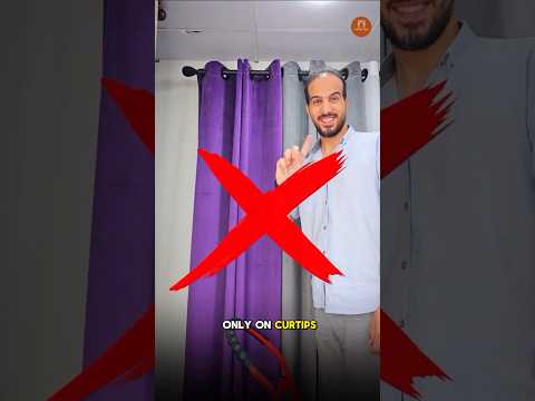Easy curtain hack you can use in your home #tips #curtains #homedecor #diy #tips
