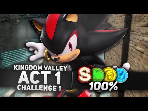 Sonic x Shadow Generations - Kingdom Valley Act 1 Challenge 1 "Crush with Surf Spin!" 100% (4K)