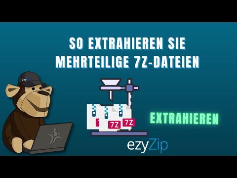 So extrahieren Sie Multipart-7Z-Archive (7z.001, 7z.002 usw.) Dateien