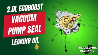 Oil Leak from Vacuum Pump Seal - Ford 2.0L EcoBoost