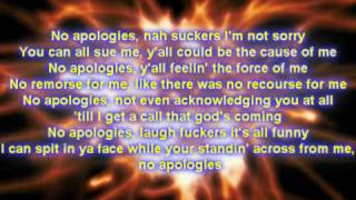 Eminem - No Apologies Lyrics