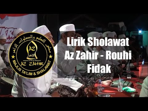 Az Zahir - Rouhi Fidak(Lirik Latin)