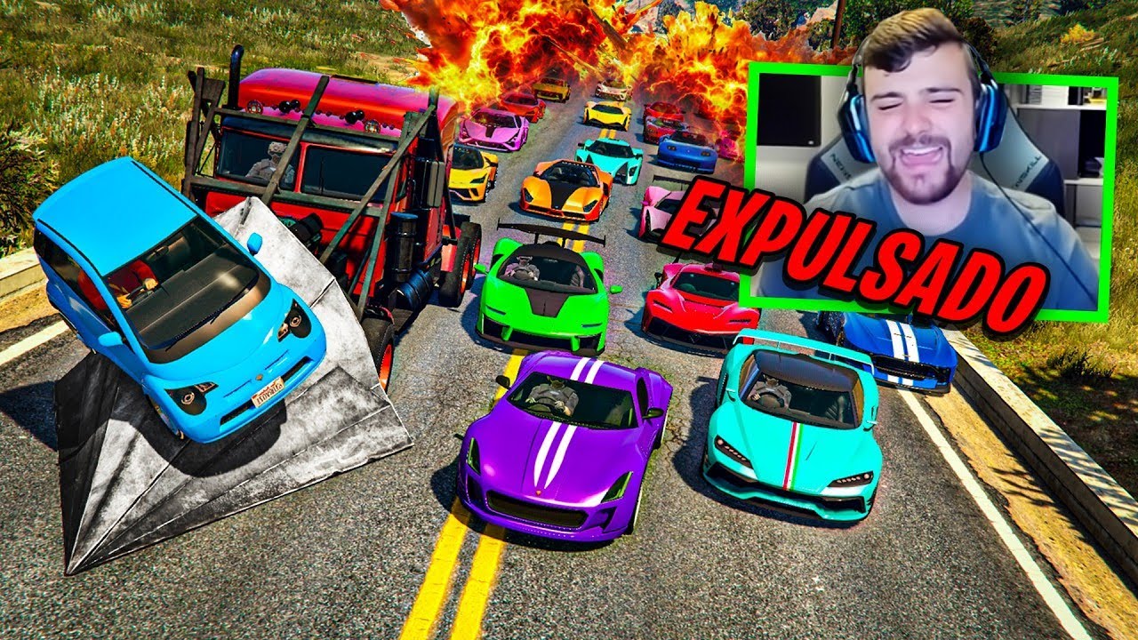EL ÚLTIMO EXPLOTA CON COCHES ALEATORIOS!! EXPULSADO!! - GTA 5 ONLINE