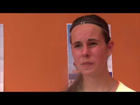 Aneta Kladivová po vítězství v 2. kole kvalifikace na turnaji Macha Lake Open 2017