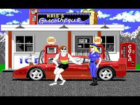 Test Drive II: The Duel (1989). Master scenery disk. FULL walkthrough. DOS.