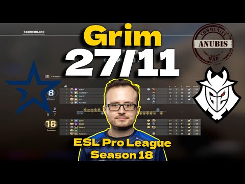 CSGO POV Complexity Grim (27/11) vs G2 (Anubis) @ ESL Pro League Season 18
