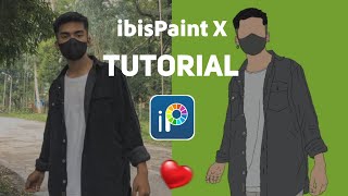ibis Paint X TUTORIAL | New Trend Cartoon face photo editing || tiktok trend video