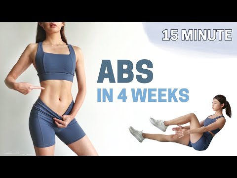 ABS & FLAT BELLY IN 4 WEEKS! 15 min Workout | 2022 Challenge ~ Emi