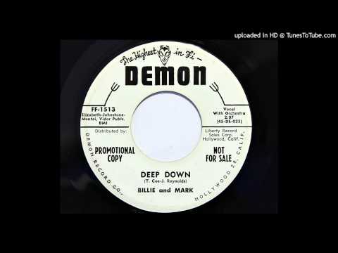 Billie And Mark - Deep Down (Demon 1513) [1959 stroller]