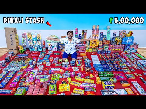 Biggest Diwali Stash 2025 - सबसे बड़े और नये पटाखें | Worth ₹ 5 Lakhs