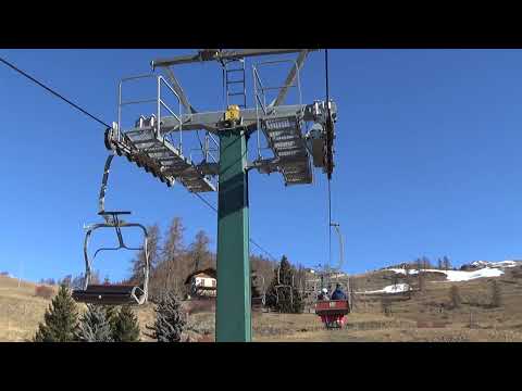 Risalita integrale seggiovia Leitner "Lago di Lod" - Chamois (AO) / Télésiège / Sessellift / 吊椅索道