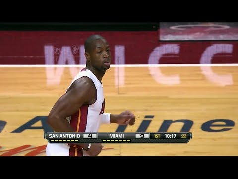 Dwyane Wade 25 Points 7 Assists Highlights vs San Antonio Spurs (2013.10.19) (NBA PRESEASON)