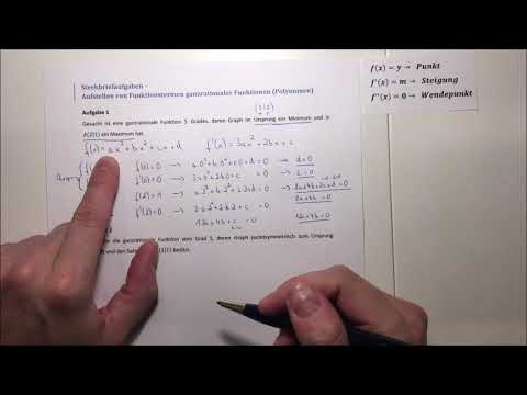 Steckbriefaufgabe Anwendung Beispiel 1 und 2