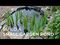 How to build a small Garden Pond (even on a slope)