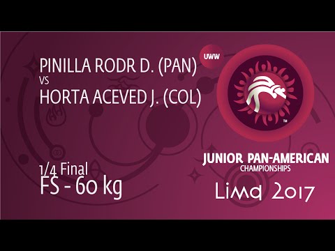 1/4 FS - 60 kg: J. HORTA ACEVED (COL) df. D. PINILLA RODR (PAN) by TF, 14-3