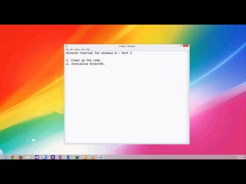 DirectX 11.1 Tutorial for Windows 8 : Part 2 Initializing Direct3D