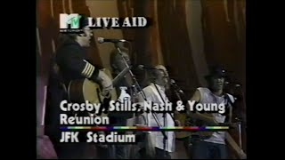 CSNY - Only Love Can Break Your Heart (MTV - Live Aid 7/13/1985)