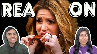 MEXICANOS REACCIONAN II Shakira Howls Like a She-Wolf While Eating Spicy Wings (PARTE 2)