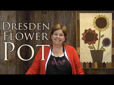 The Dresden Flower Pot: Easy Applique With Charm Packs!