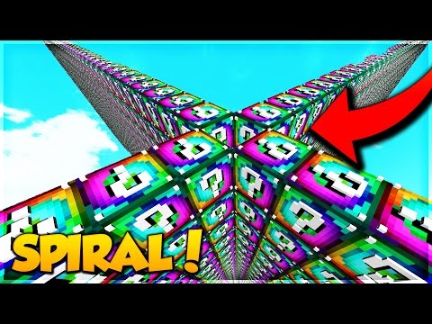 PRESTON CAUGHT HACKING!! | Minecraft SPIRAL LUCKY BLOCK WALLS MOD (Minecraft Mods) w/ PrestonPlayz