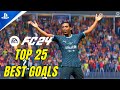 EA SPORTS FC 24 / TOP 25 BEST GOALS / POWER SHOT LONG RANGE FREE KICK GOALS