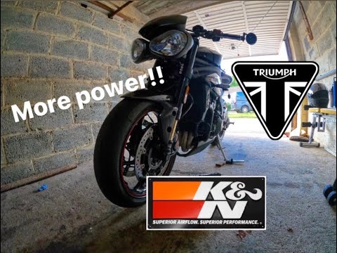 INSTALLING K&N AIR FILTER ON MY TRIUMPH SPEED TRIPLE RS