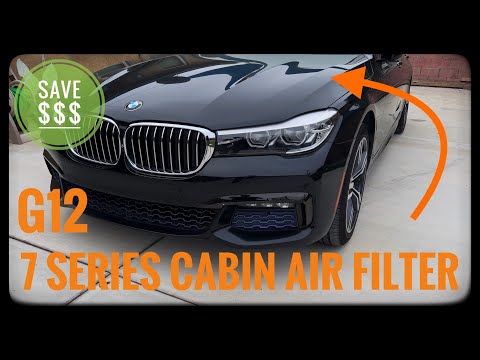 BMW G12 7 Series How To Replace Cabin Air Filter 2015- 2023