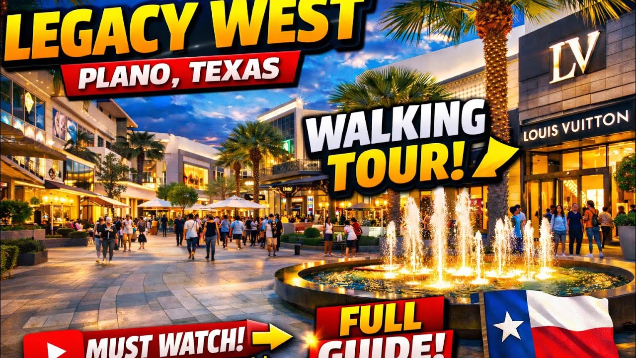 Immersive street-level walking tour through Plano Legacy West, United States, showcasing authentic urban landscapes, local architecture, and the vibrant atmosphere of the city's neighborhoods