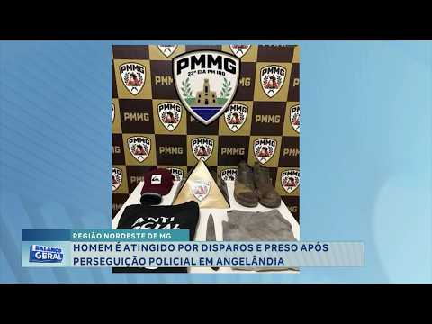 Nordeste de MG: Homem baleado é preso após perseguição em Angelândia.