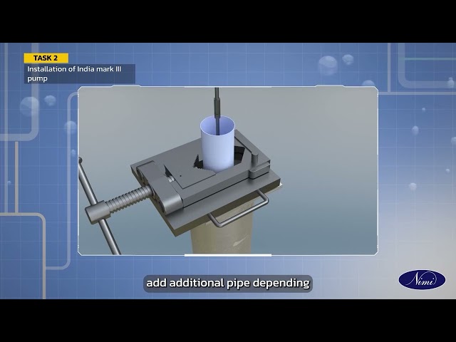 Prepare the installation material for a reciprocating pump
