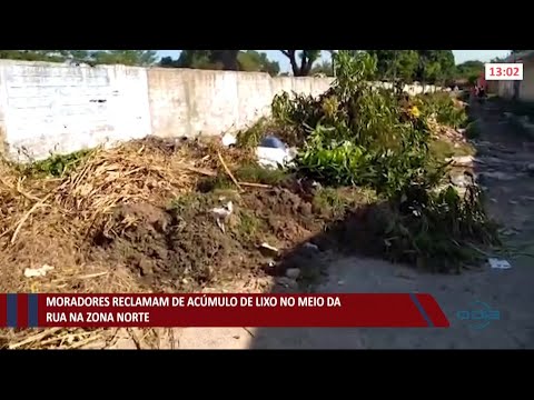 Moradores reclamam de lixo em meio de rua na zona norte 17 06 2021